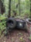 Old utility trailer, approximately 12 feet long