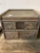 vintage oak file cabinet