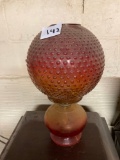 Ruby, red colored oil lamp