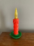 vintage Christmas illuminated candle