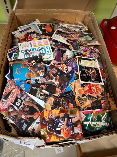 Big box of basketball trading cards all cards appear to be in good shape