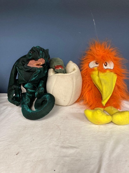 Cool set of 3 hand puppets