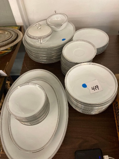 Noritake China Silver Key Dish Set