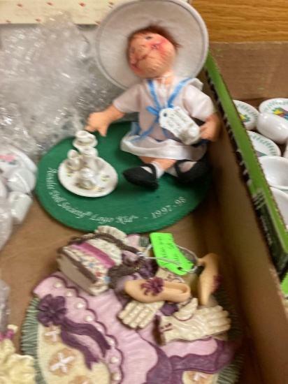 mini tea sets Annalee doll