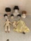 Porcelain doll heads and dolls