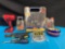 Drill and drill accessory kit bits socket set screwdrivers etc