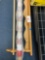 United States flag and oak shelf