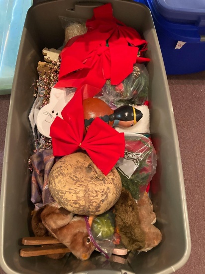 Huge tote full of Christmas Fall holiday items