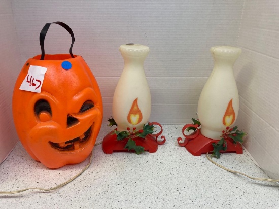 Empire Blow Mold Candles Blow Mold Pumpkin