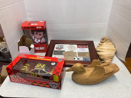 Ohio car show tickets big boy corn bank diecast wood duck