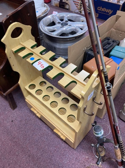 fishing rods and reels pole holder