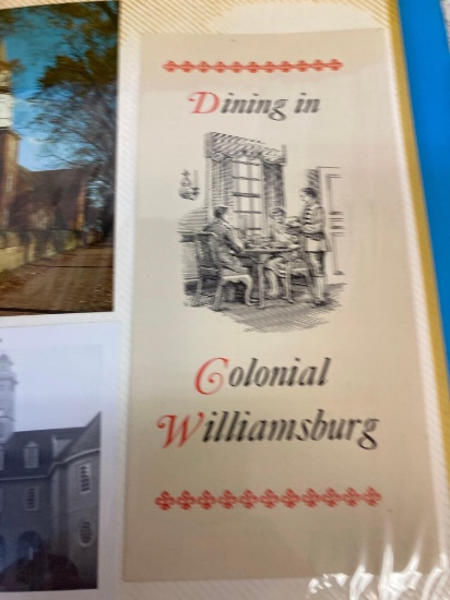 postcards travel brochures