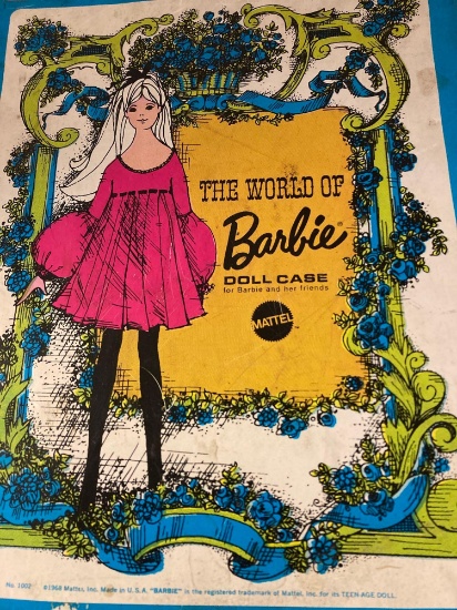 Mattel the world of Barbie doll case with doll and accessories