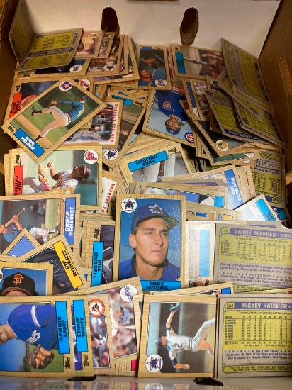 Flat of baseball cards