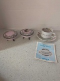 Fortune telling tea cup, noritake dresser jar and hair receiver