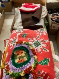 vintage linens doilies table cloths etc.