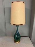 mid century drip glaze lamp 43 inches tall