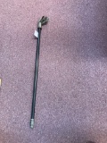 Cane walking stick with claw holding red ball
