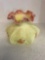 Fenton Burmese glass shade signed