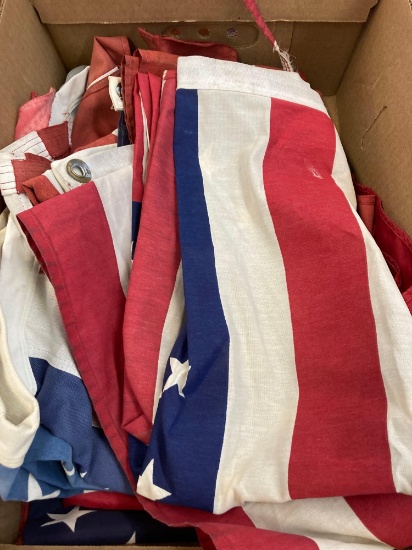 7 American flags