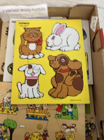 vintage wood puzzles