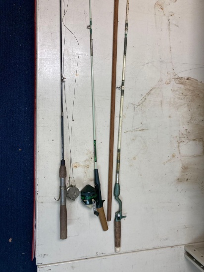 fishing rods and reels