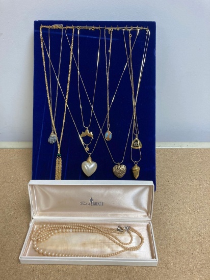 Necklaces and pearls