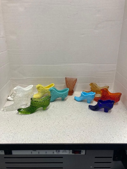 Fenton glass shoes