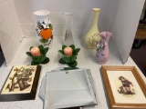 Dalzell Viking Glass Hummel plaque mirrored bases