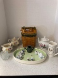 McCoy cookie jar sugar creamer etc