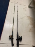 Two fishing rods and reels