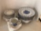 Stonehenge Country blue dinner plates saucers one cup