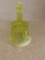 Fenton Vaseline opalescent glass bell