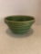 Antique green glaze yellow ware bowl with hexagon vase