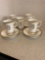 Royal Worcester harp cups and saucers