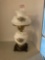 Fenton puffy roses hand painted table lamp