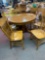 Cochrane Furniture Round oak table 6 chairs 48 inches round