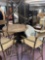 Bar height rope seat and iron table set