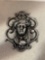 Metal door knocker Greek Goddess head 10.75 inches