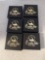 6 P Buckley Moss Society Annual pins in boxes