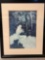 Louis Icart framed lady print 24.5x30.5 inches
