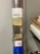 Coolaroo outdoor roller shade Alderwood color