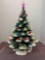 Vintage Fancy Christmas tree with music box works fine 23 inches tall