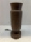 bronze hammered cemetery vase