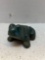 antique cast iron frog