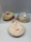 three vintage girls hats