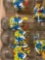 Smurf in Flintstone glasses