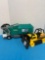 Tonka bulldozer and garbage truck