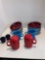 fiesta bowls mugs salt and pepper shakers