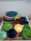 fiesta cup saucers dessert bowls